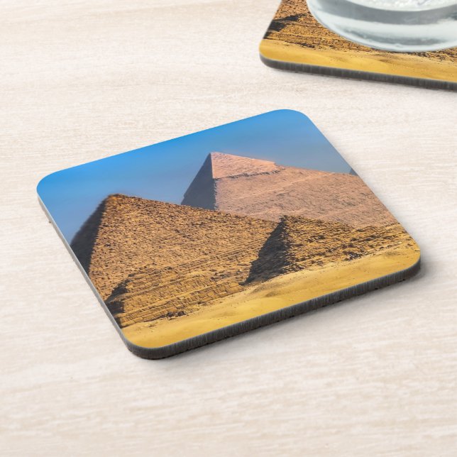 Dessous-de-verre Pyramides Beverage Coaster (Côté gauche)