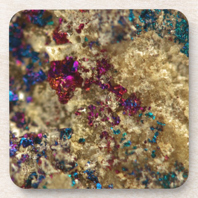 Dessous-de-verre Quartz luisant d'huile d'or (Devant)