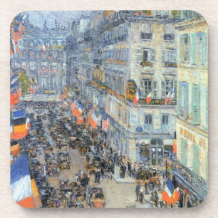 Dessous-de-verre Quatorze Juillet, Rue Daunou de Childe Hassam