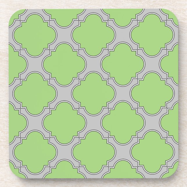 Dessous-de-verre Quatrefoil vert (Devant)