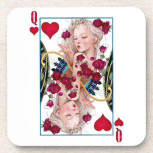Dessous-de-verre Queen of Hearts Surdimensionné Graphisme, Jouer de