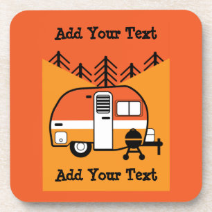 Dessous-de-verre Queen of the Camper - Drôle Camping RV