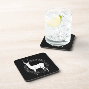 Dessous-de-verre Quelque part entre la ligne art cerf sauvage et sa