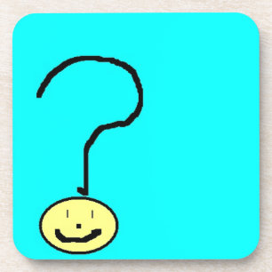 Dessous-de-verre question mark emoji, digital art by kids :)