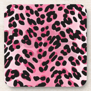 Dessous-de-verre RAB Rockabilly Pink Cheetah Imprimer