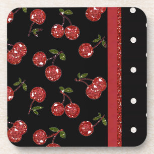 Dessous-de-verre RAB Rockabilly Très Cerises Noires