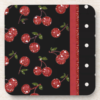 Dessous-de-verre RAB Rockabilly Très Cerises Noires