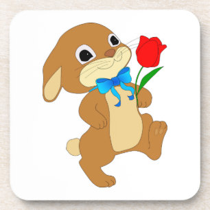 DESSOUS-DE-VERRE RABBIT EN AMOUR