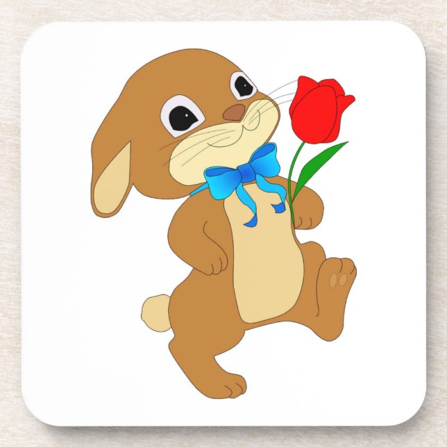 DESSOUS-DE-VERRE RABBIT EN AMOUR (Devant)