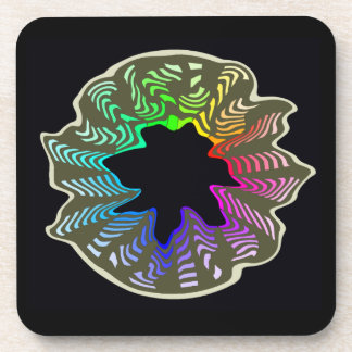 Dessous de verre Rainbow Swish avec sac en liège