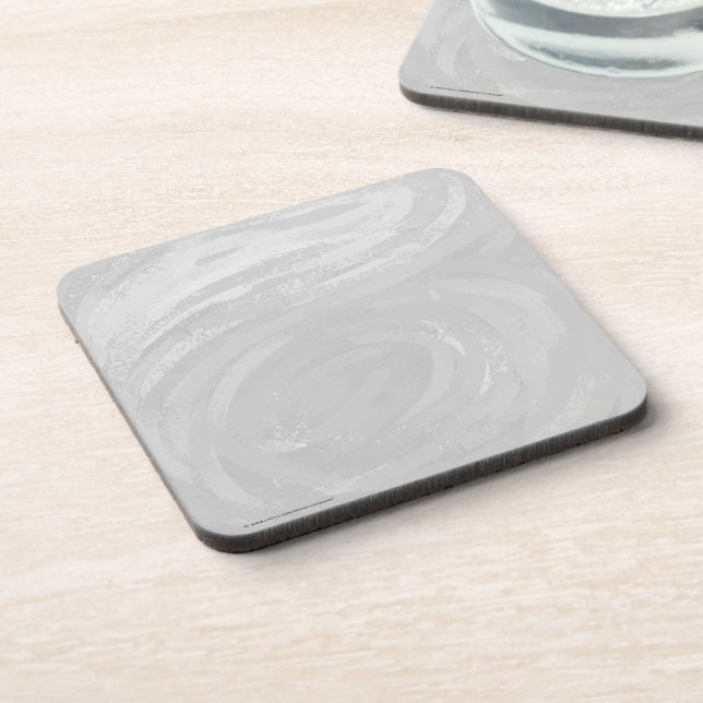 Dessous-de-verre Rainy Sky Grey Swirl (Côté gauche)