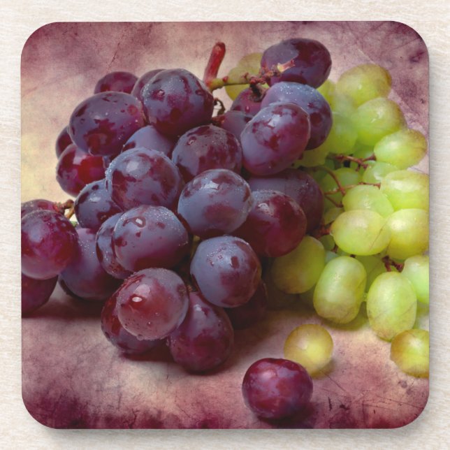 Dessous-de-verre Raisins Rouge Et Vert (Devant)