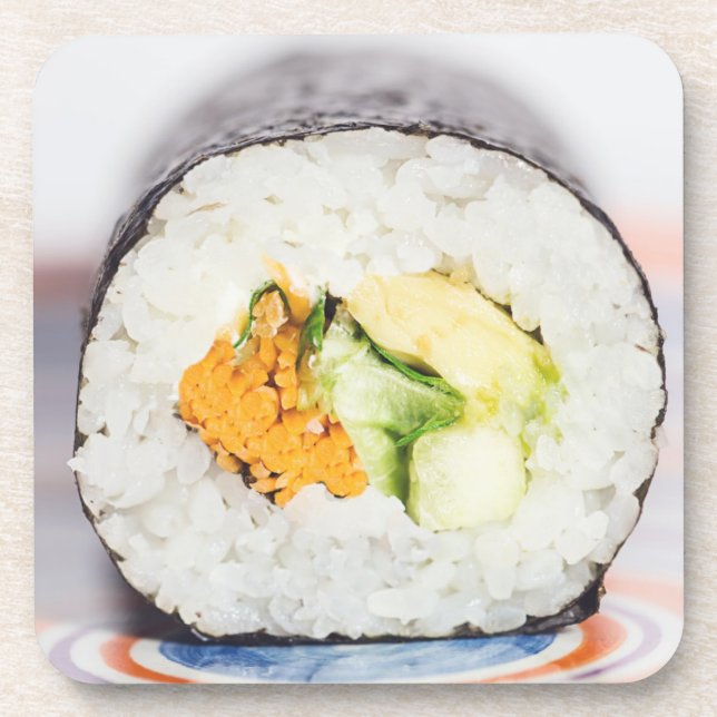 Dessous-de-verre Râle de sushi Poisson et riz (Devant)