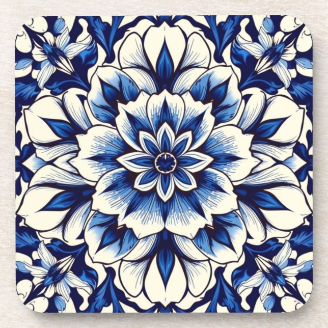 Dessous-de-verre rampe de fleurs royales (Devant)
