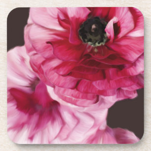 Dessous-de-verre Ranunculus rouge