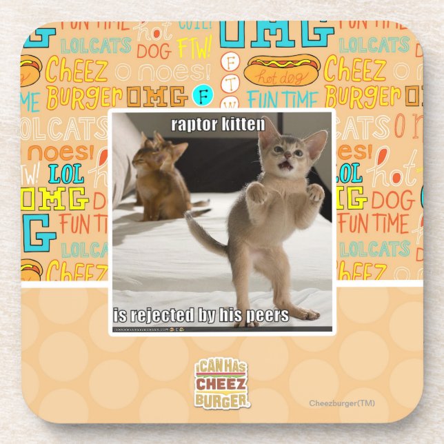 Dessous-de-verre Raptor Kitten (Devant)