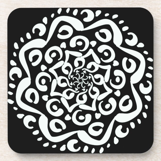 Dessous-de-verre Raven Mandala (Devant)