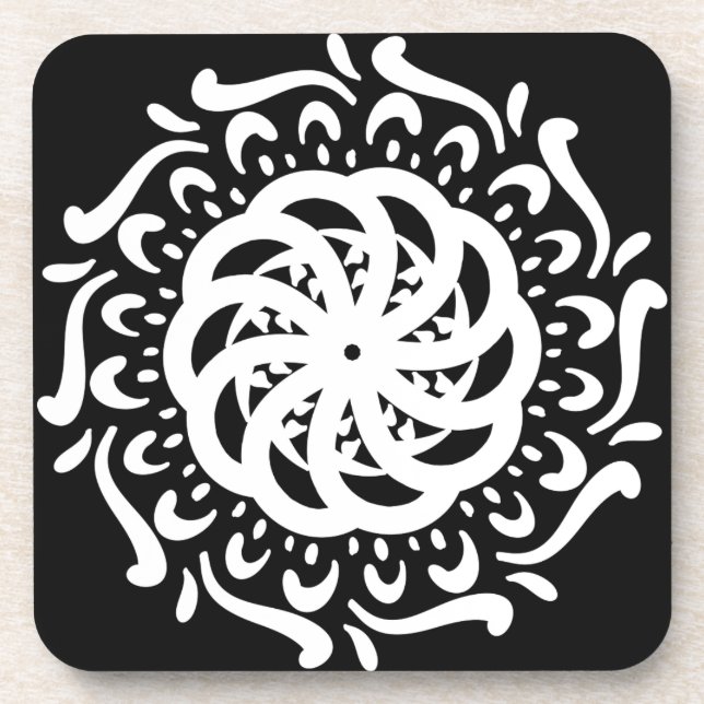 Dessous-de-verre Raven Mandala (Devant)