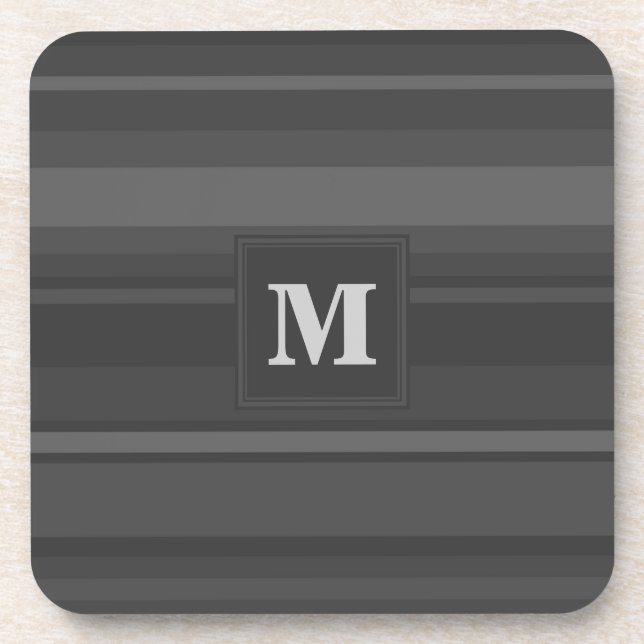 Dessous-de-verre Rayures de charbon (Devant)