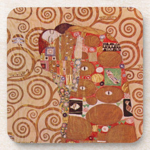 Dessous-de-verre Réalisé par Gustav Klimt, Art Nouveau vintage