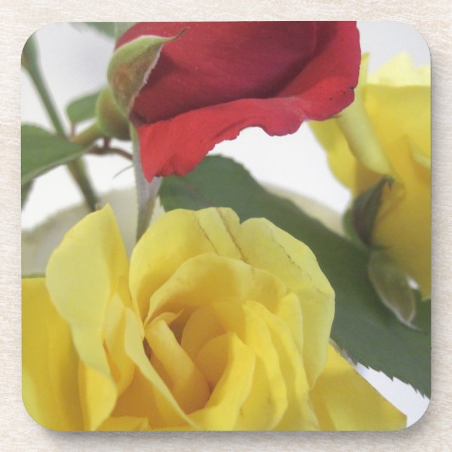Dessous-de-verre Red amd Yellow Roses (Devant)