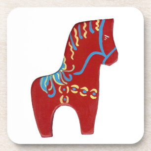 Dessous de verre Red Dala Horse