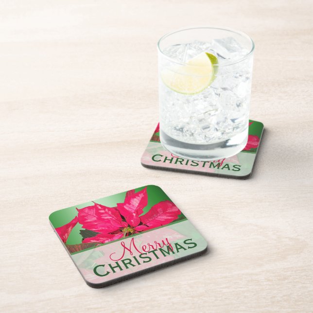 Dessous-de-verre Red Green Merry Christmas Coaster Set (6) (Côté Droit)
