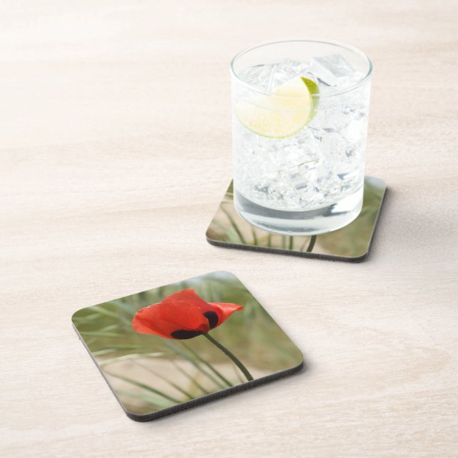 Dessous de verre Red Poppy (Côté Droit)