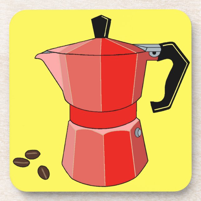 Dessous-de-verre Red Rainbow Espresso (Devant)