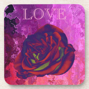 Dessous de verre Red Rose