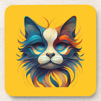 Dessous-de-verre Red White & Blue Patriotic Cat