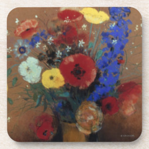 Dessous-de-verre Redon : Fleurs sauvages, C1912
