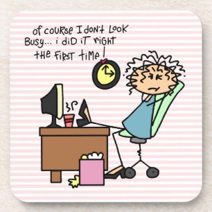 Dessous-de-verre Redressez la première fois l'humour