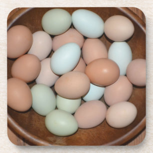 Dessous de verre réel aux oeufs de Pâques