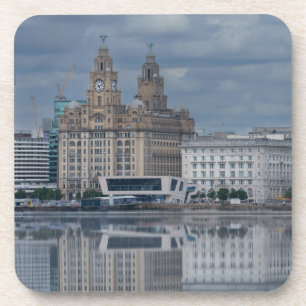 Dessous-de-verre Réflexion Liverpool Skyline