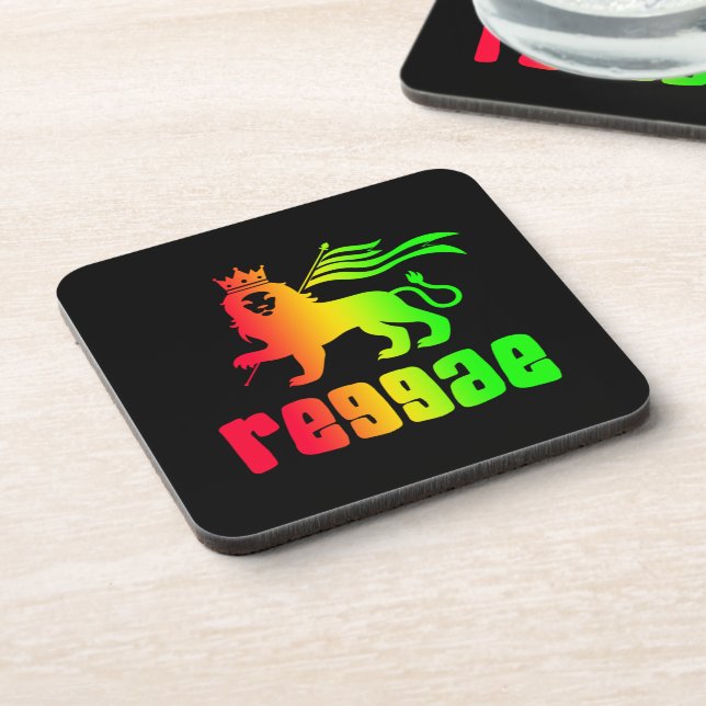 Dessous-de-verre Reggae Rasta Lion (Côté gauche)