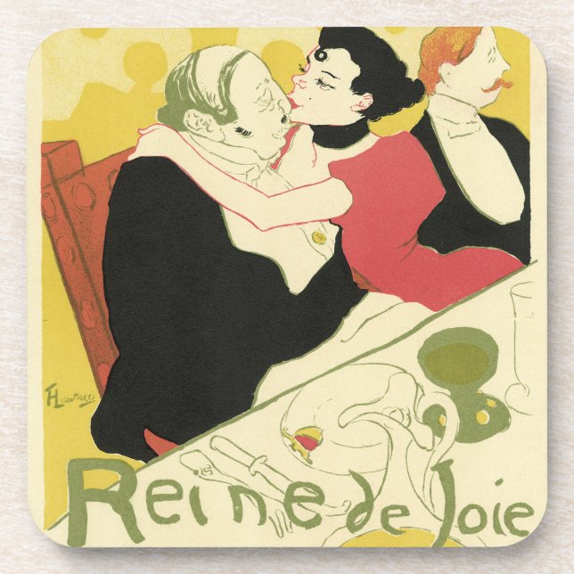 Dessous-de-verre Reine de Joie (Reine du Plaisir) Toulouse Lautrec (Devant)