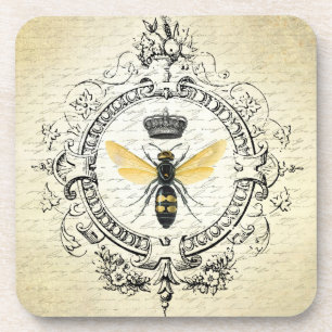 Dessous-de-verre Reine des abeilles française vintage moderne