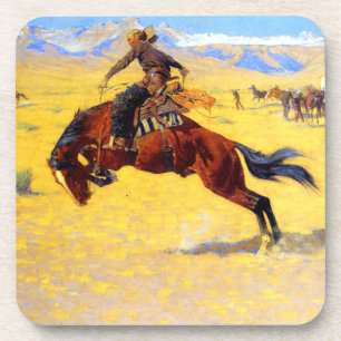 Dessous-de-verre Remington Old West Horse et Cowboy