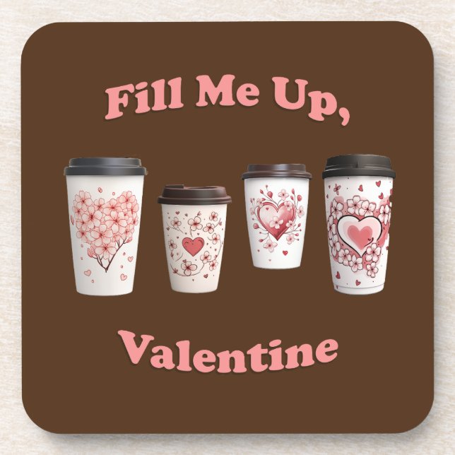 Dessous-de-verre Remplissez-Moi, Valentine ! (Devant)