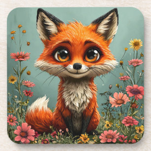 Dessous-de-verre Renard de dessin animé adorable