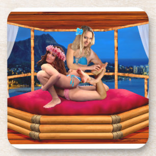 DESSOUS-DE-VERRE RÉPRESSION DE L'IMAGINAIRE HAWAIIEN