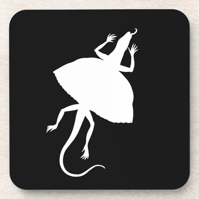 Dessous-de-verre Reptile blanc (Devant)