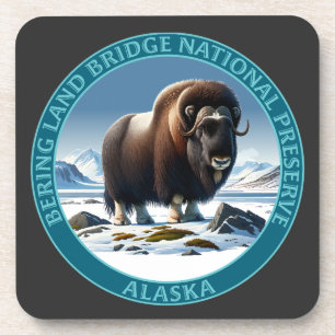Dessous-de-verre Réserve nationale de Bering Land Bridge en Alaska