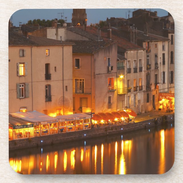 Dessous-de-verre Restaurants le long de la rivière l'Hérault. L'Hér (Devant)