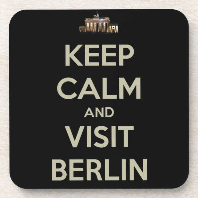 Dessous-de-verre rester calme visite berlin (Devant)