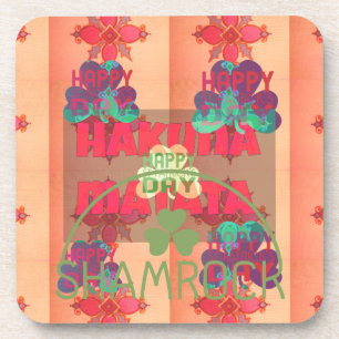 Dessous-de-verre Restez bénis Joyeux Saint Patrick's Day Hakuna Mat