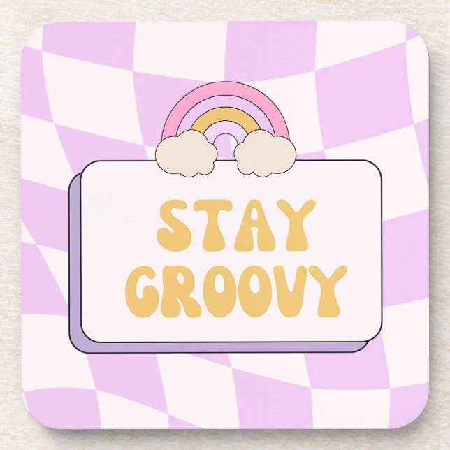 Dessous-de-verre Restez Groovy (Devant)