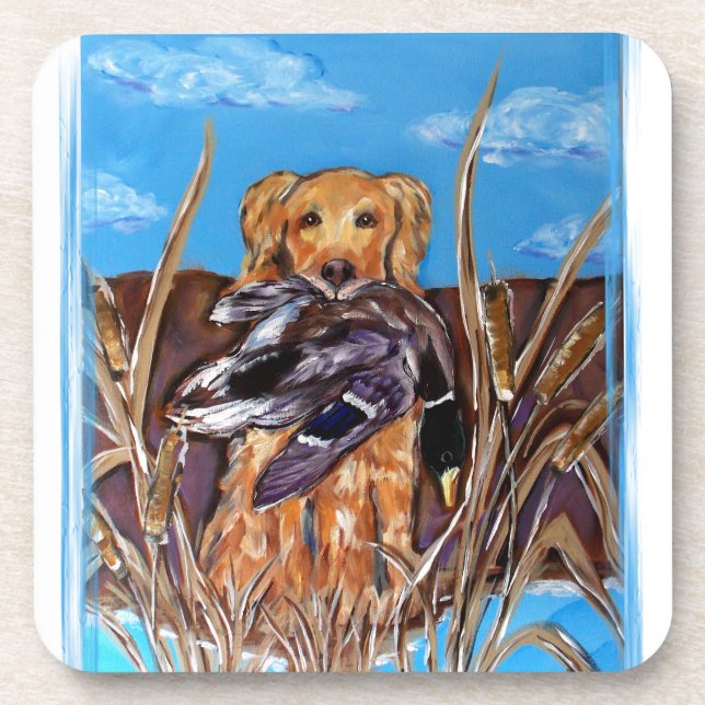 DESSOUS-DE-VERRE RETRIEVER DORÉ (Devant)