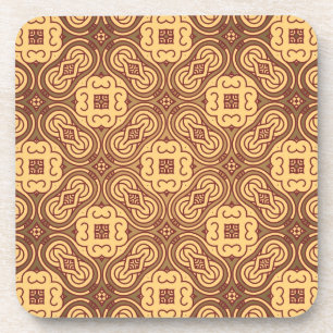 Dessous-de-verre Rétro arrière - plan coloré de motif